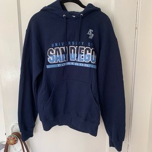 UNIVERSITY OF SAN DIEGO USD size SMALL Navy Hoodie